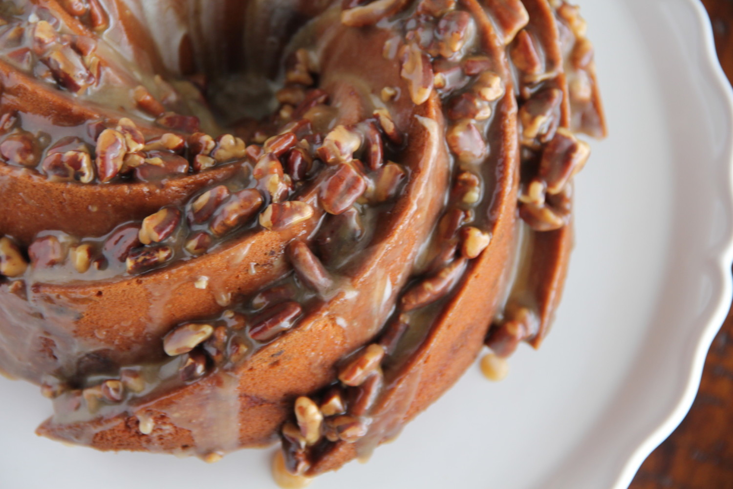 Caramel Pecan Pound Cake | Say Grace