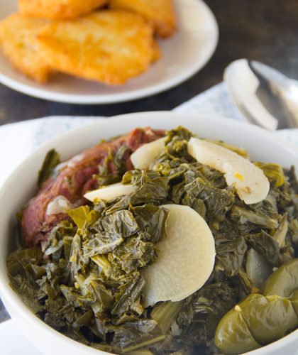 FRESH MUSTARD AND TURNIP GREENS - The Southern Lady Cooks