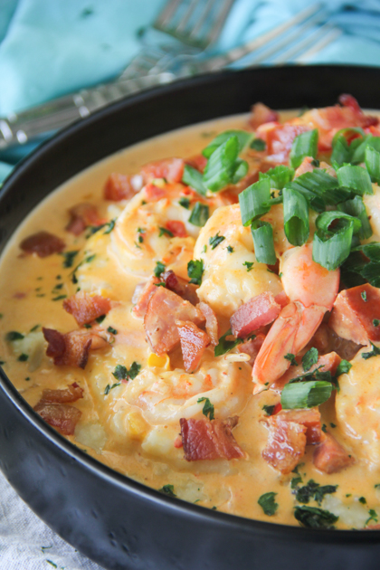Shrimp and Grits {A True Southern Staple} | Say Grace